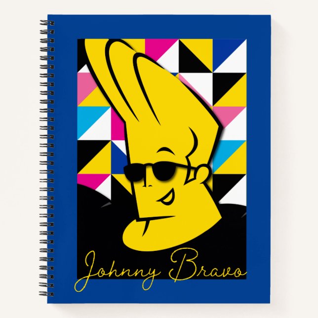 Johnny Bravo Pop Art Graphic Notizbuch (Vorderseite)
