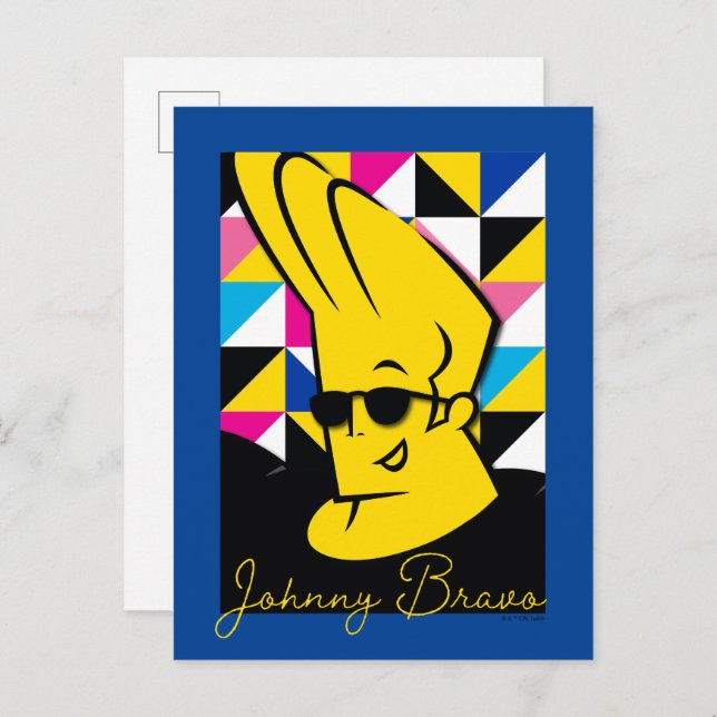 Johnny Bravo Pop Art Graphic Postkarte (Vorne/Hinten)