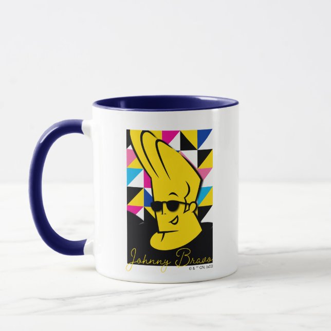 Johnny Bravo Pop Art Graphic Tasse (Links)