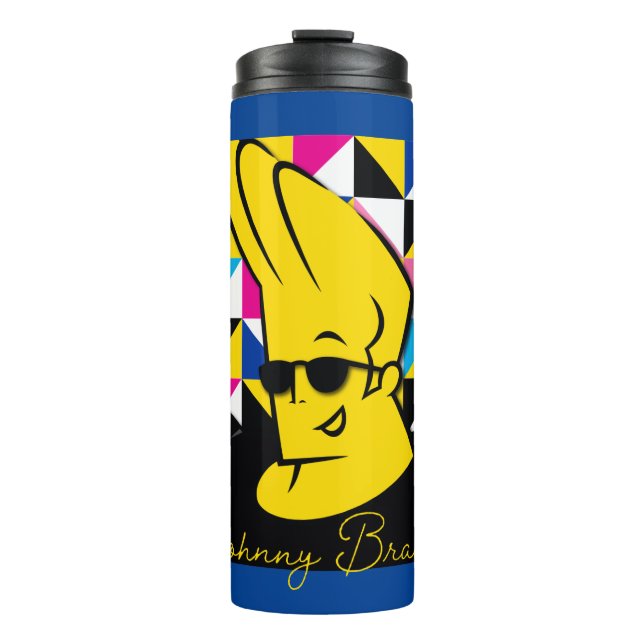 Johnny Bravo Pop Art Graphic Thermosbecher (Vorderseite)