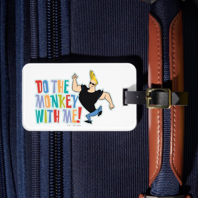 Johnny Bravo - Tu den Affen mit mir! Gepäckanhänger (Vorderseite Insitu 4)