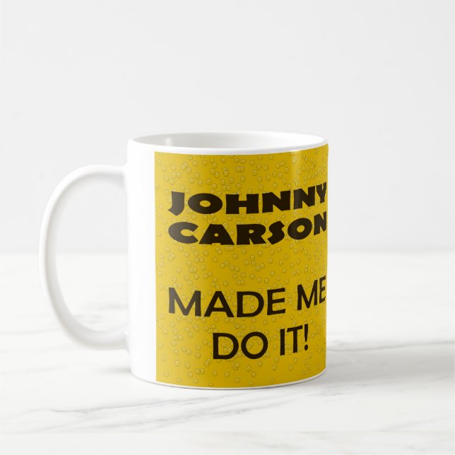 Johnny Carson scherzt Tasse für Bierliebhaber (Links)