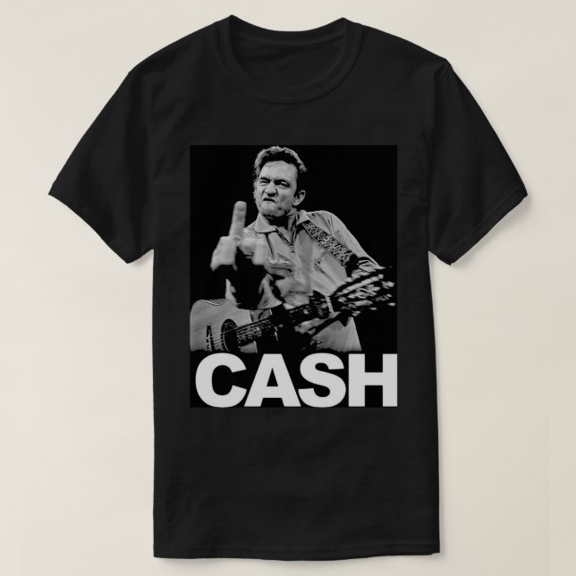 Johnny Cash Art Board Print T-Shirt (Design vorne)