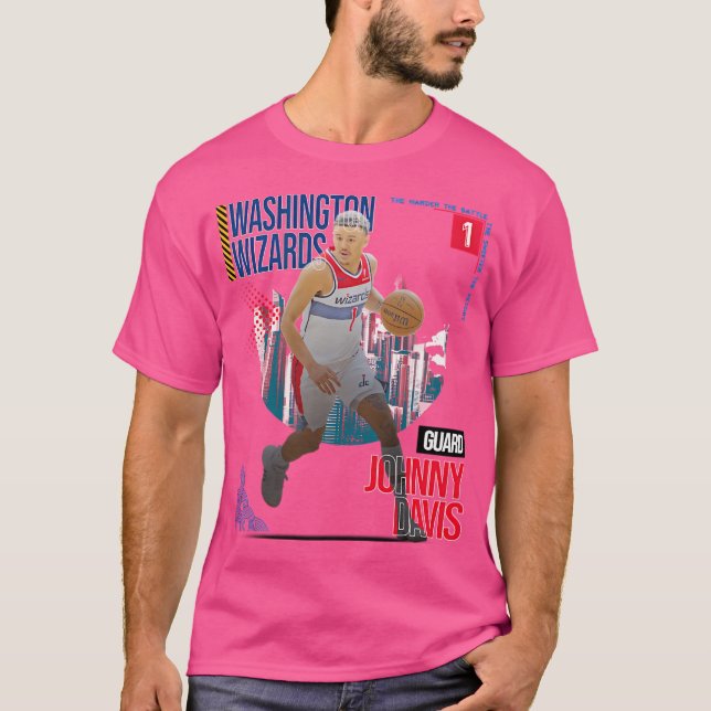 Johnny Davis Basketball Art Wizards 2 T-Shirt (Vorderseite)