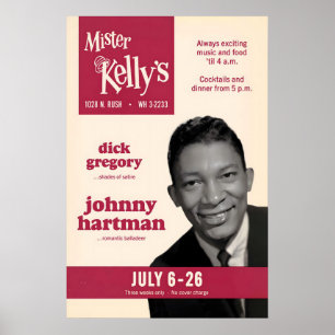 Johnny Hartman Jazzplakat - Mister Kelly's Poster