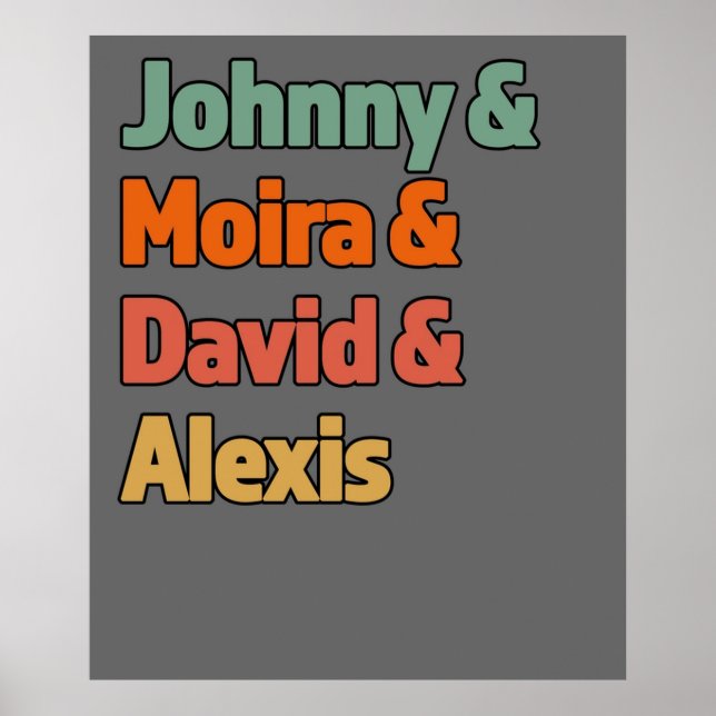 Johnny Moria David Alexis Großes Geschenk für den  Poster (Vorne)