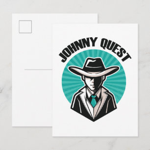 Johnny Quest Einladungspostkarte