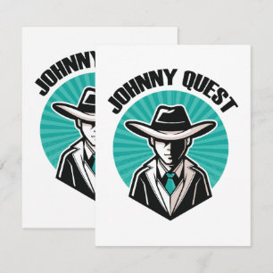 Johnny Quest RSVP Karte