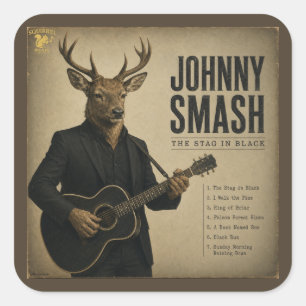 Johnny Smash Album: eine Parodie Quadratischer Aufkleber