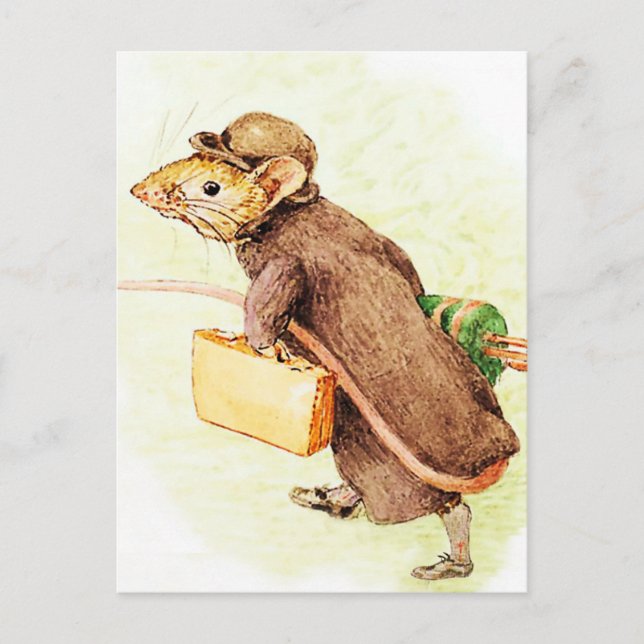 "Johnny Town mouse" von Beatrix Potter Postkarte (Vorderseite)