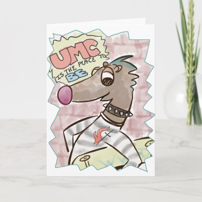 Johnny Weasel Greeting Card Karte (Vorderseite)