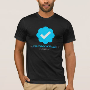 @JohnnyJonesIII - überprüft - Schwarzes T-Shirt