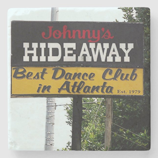 Johnny's Hideaway, Atlanta, Johnny's Hideaway Steinuntersetzer (Vorderseite)