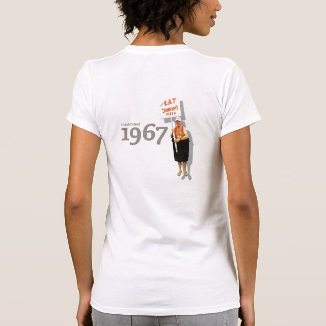 Johnny's Pizza House Ladys T-Shirt (Rückseite)