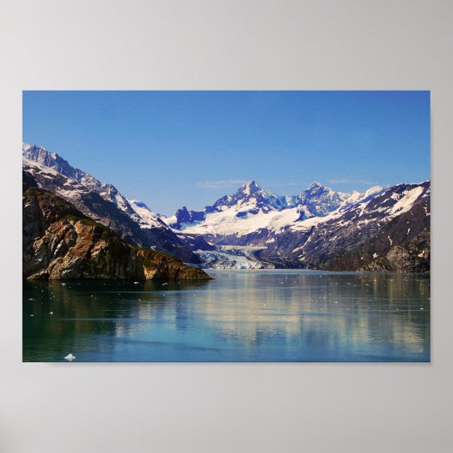 Johns Hopkins Glacier Panorama, Alaska Poster (Vorne)