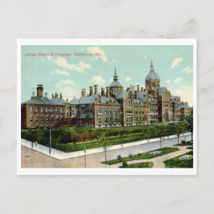 Johns Hopkins Hospital, Baltimore 1910 Vintag Postkarte