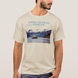 Johns- Hopkinsgletscher-grundlegende lange Hülse T-Shirt