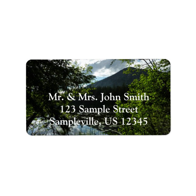 Johns Lake I im Glacier National Park Adressaufkleber (Vorne)