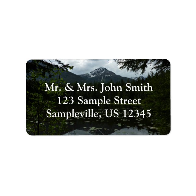 Johns Lake II am Glacier National Park Adressaufkleber (Vorne)