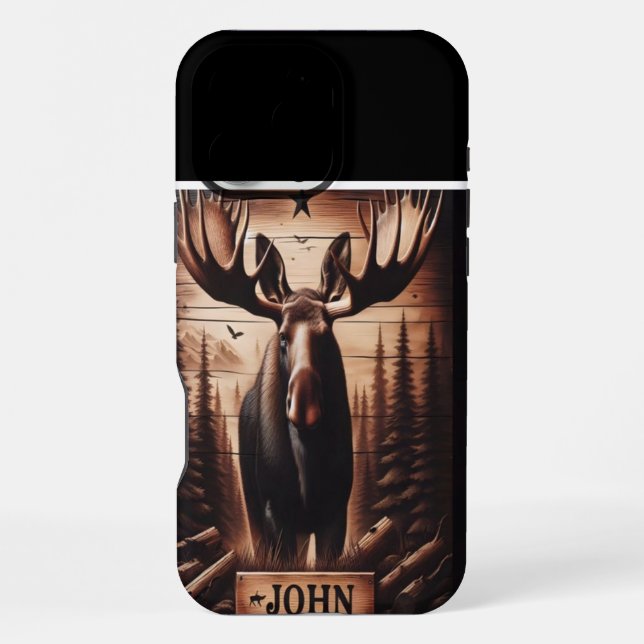 Johns Wald-Elch iPhone Hülle (Rückseite)