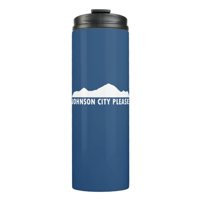 Johnson City Tennessee Bitte Thermosbecher (Vorderseite)