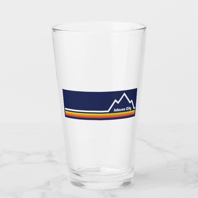 Johnson City Tennessee Glas (Vorderseite)