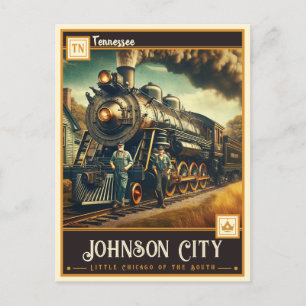 Johnson City, Tennessee Vintage Postkarte