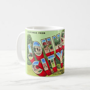 Johnson City TN Gruß Postkarten Tasse