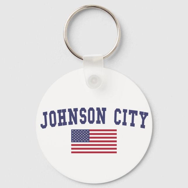 Johnson City US Flag Schlüsselanhänger (Vorderseite)