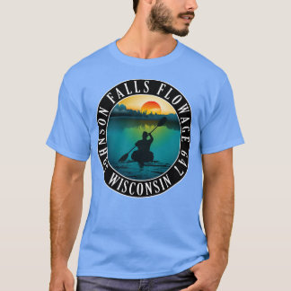 Johnson Falls Flowage 647 Wisconsin Kayaking T-Shirt