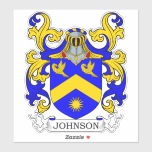 Johnson Familienwappen Aufkleber