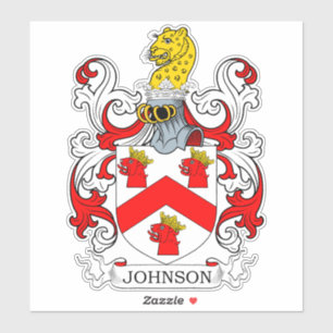 Johnson Familienwappen Aufkleber