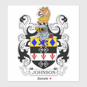 Johnson Familienwappen Aufkleber