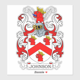 Johnson Familienwappen Aufkleber