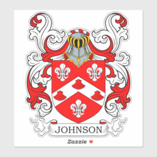 Johnson Familienwappen Aufkleber