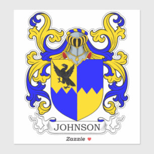 Johnson Familienwappen Aufkleber