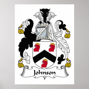 Johnson Familienwappen Poster