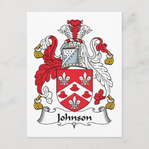 Johnson Familienwappen Postkarte