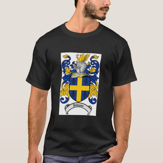 Johnson Familienwappen - Wappenschild T-Shirt (Vorderseite)