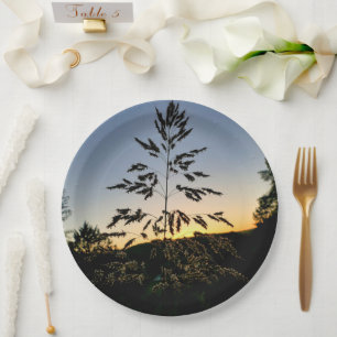 Johnson Grass Paper Plate Pappteller