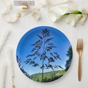 Johnson Grass Paper Plate Pappteller