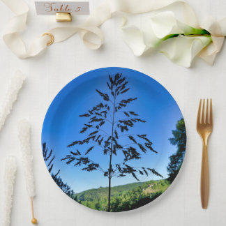 Johnson Grass Paper Plate Pappteller