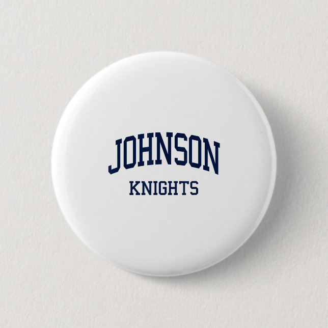 Johnson High School Hs Gainesville Ga Retro Sports Button (Vorderseite)