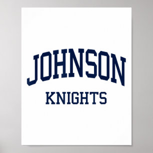Johnson High School Hs Gainesville Ga Retro Sports Poster