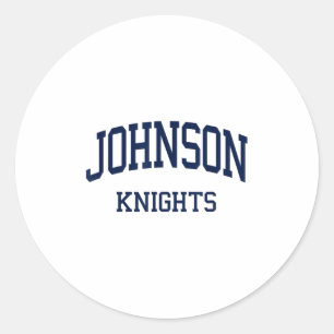 Johnson High School Hs Gainesville Ga Retro Sports Runder Aufkleber