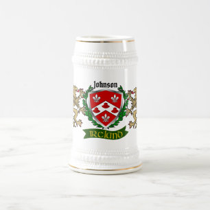 Johnson Irish Shield Beer Stein Bierglas