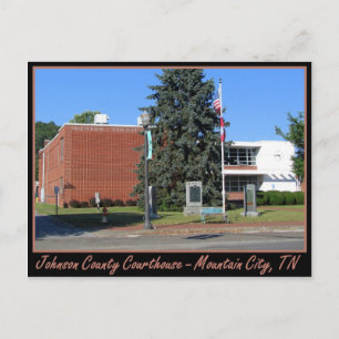 Johnson Landkreis Courthouse - Mountain City, TN Postkarte