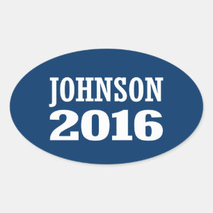 Johnson - Ron Johnson 2016 Ovaler Aufkleber