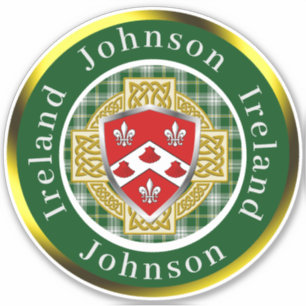 Johnson Shield & Celtic Cross Personalisiert Aufkleber