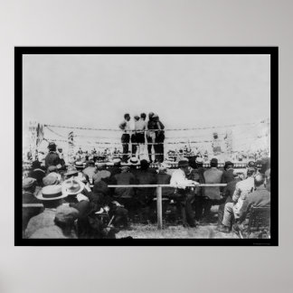 Johnson vs. Flynn Championship Boxing 1910 Poster
